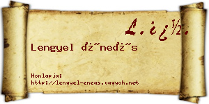 Lengyel Éneás névjegykártya